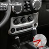 RT-TCZ for Wrangler JK Center Dash AC Switch Cover Trim