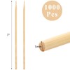 Frcctre 1000 Pack Natural Bamboo Skewers, 7 Inch 5mm Thick