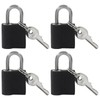 Cionyce 4 Pcs Mini Padlocks with Keys, Luggage Locks for