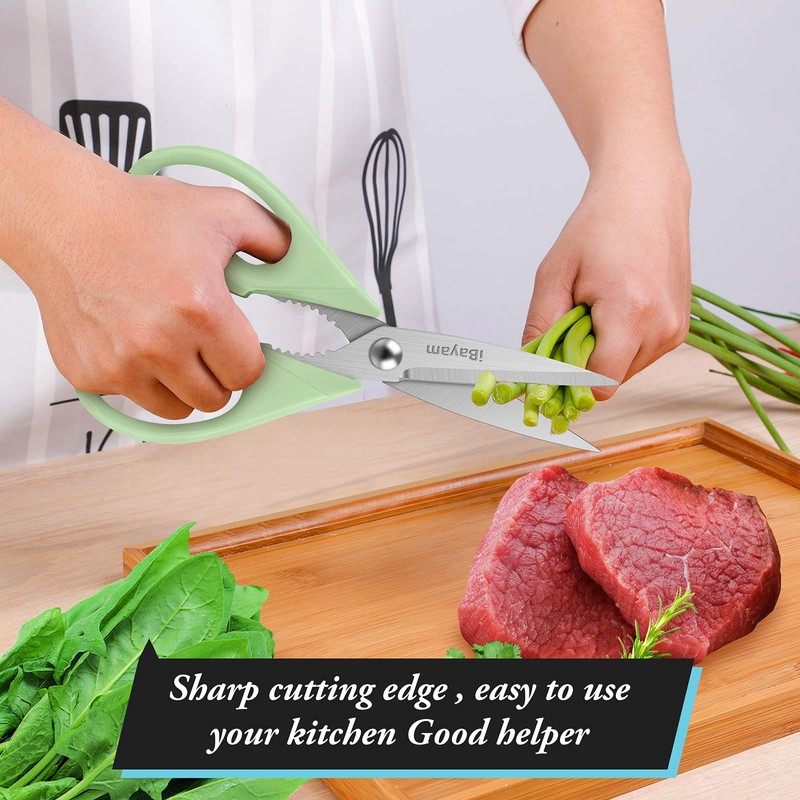 Kitchen Shears, iBayam Kitchen Scissors All Purpose Heavy Duty Meat