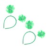 FOMIYES 3sets Decorative Patrick's Day Headband Shamrock and Leprechaun Party
