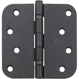 Stone Harbor Hardware 4" Ball-Bearing Door Hinges, 5/8" Radius Corner, Oil-Rubbed Bronze, 3-Pack