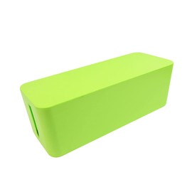 COLLBATH Organizer Box Mini Cable Storage Case for Desk Tv Computer Green Compact Design Cover for Tidy and Safety