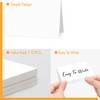 110 PCS Tent Cards, Small Blank Place Cards Delicate Seating