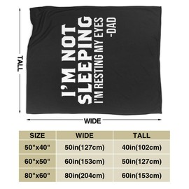 Im Not Sleeping Ultra-Soft Micro Fleece Blanket Anti-Pilling Flannel Sleep Comfort Sofa Blanket