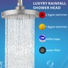 High Pressure Rain Shower Head, 6 Inch Round Fixed Shower