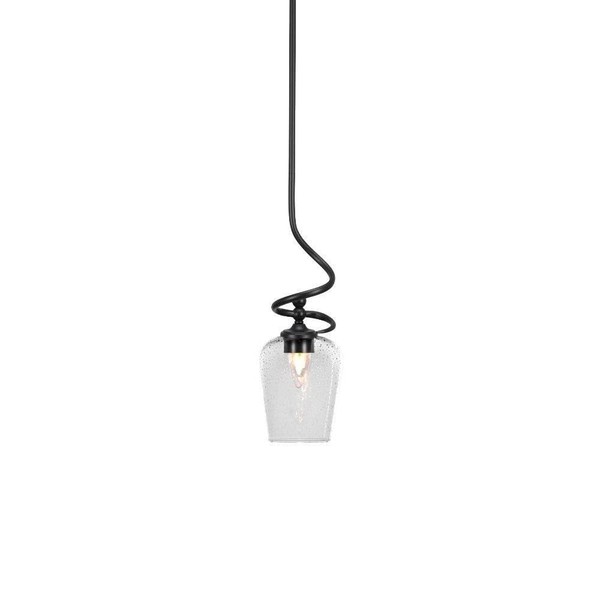 Capri 1 Light Mini Pendant in Matte Black (901-MB-210)