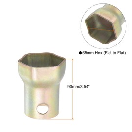 TOP-VIGOR Spindle Nut Socket 65mm 6 Point Wheel Bearing Lock Nut for Car Repair and Household