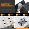 Rustark 100Pcs M5 Rivet Nuts Carbon Steel Black Zinc Plated
