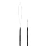 2pcs Hair Extensions Loop Needle Threader Wire Pulling Hook Needle