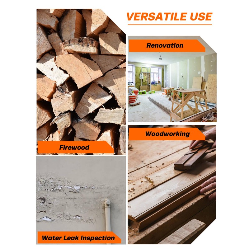 Mecurate Pinless Moisture Meter Mold Detector for Walls, Drywall Wood