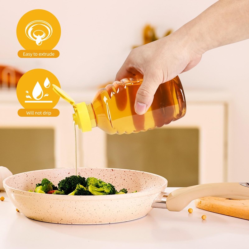 PPXHFV 24 Pack Honey Bottle, Honey Bottles Squeeze 16 oz,With