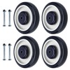 NORJIN 4-Pack 5" Shopping Cart Replacement Wheels Kit, 5 Inch