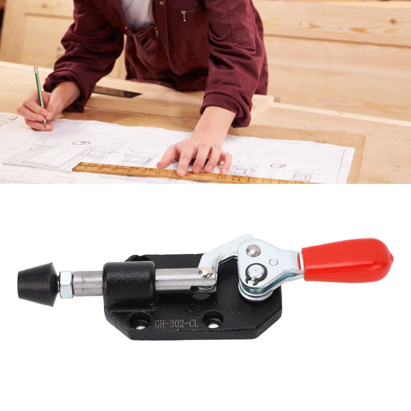 Push Pull Toggle Clamp Cast Iron Adjustable Plastic Handle DIY