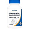 Nutricost Vitamin B12 (Methylcobalamin) 2000mcg, 120 Capsules - Vegetarian Caps,