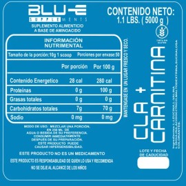 Blu-e - Cla  Carnitina -pre-entreno 500gm Varios Sabores                                                                                              