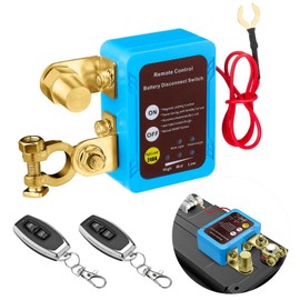 ISINFLASH 12V/24V 240A Smart Voltage Kill Switch, Remote Battery Disconnect Automatic Power Shut Off Remote Control Switch Car Anti-Theft for Auto GM Car Truck Boat RV (Flat Installation)