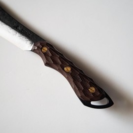 FEDECA 000925 Forged Batoning Hatchet, Naguri Brown (Laminated Reinforced Wood)