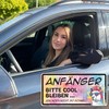 younikat Auto-Magnet-Schild Anf?nger Lama Bunt I 20 x 10 cm