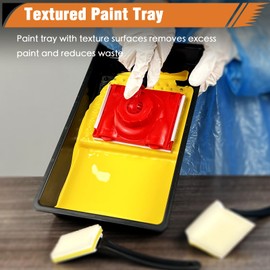 Konvixon 14 PCS Paint Edger Tool for Walls Kit | Paint Edge Trimmer with Two Replacement Pads | Paint Edger Tool for Ceilings, Corner & Walls | Edge Painting Tool for Home Interior