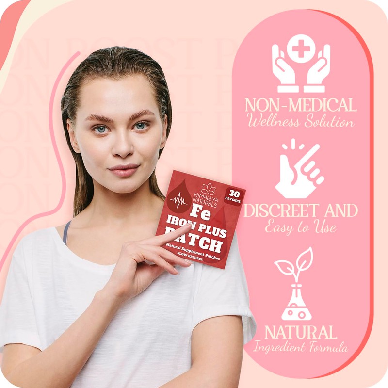 Himalaya Naturals Fe Iron Strength Topical Patch - Transdermal Iron