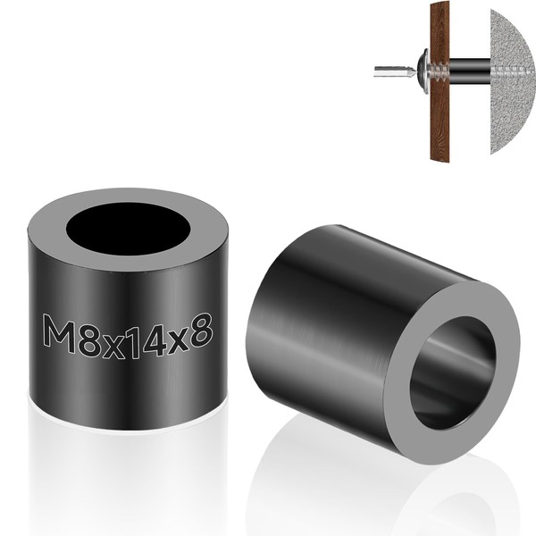 Jyvex Pack of 60 Plastic Spacers, M8 x 14 x