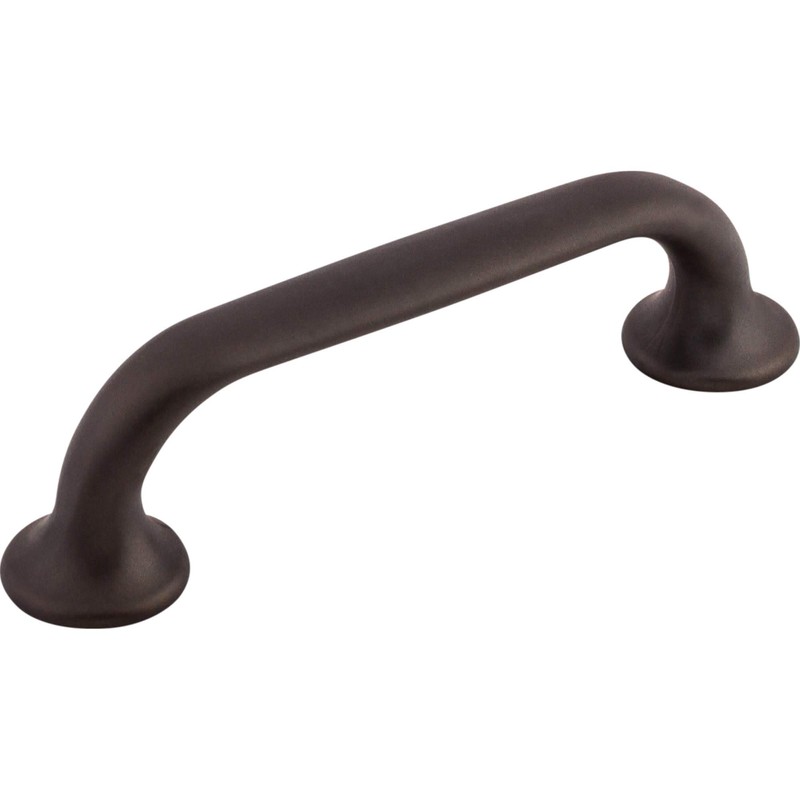 Top Knobs TK593BLK Mercer Collection 3-3/4" Oculus Oval Pull, Flat