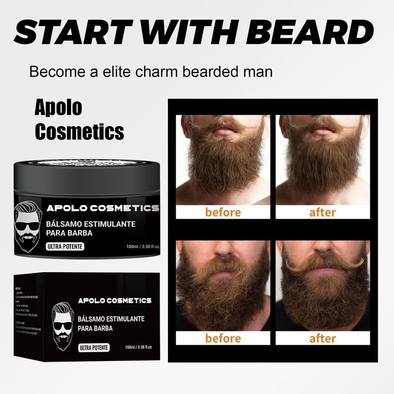 Para Barba, Estimulante De Barba Apolo, Apolo Para Barba for