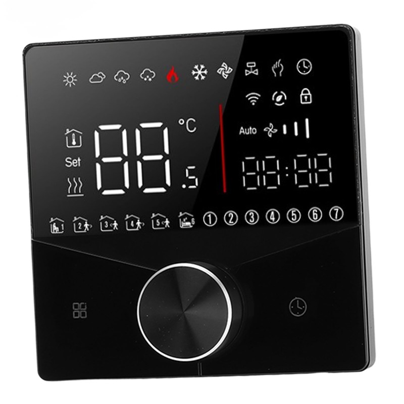 Smart Digital Thermostat LCD Color Display Precise Control Intelligent Temperature