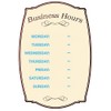 Cosco Business Hours Boutique Sign Static Cling Numbers Included 8