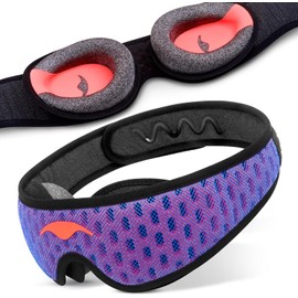 Manta Pro Mask - Antifaz para Dormir para Bloqueo Total de Luz, Ideal para Dormir de Lado, Transpirable y Ultraligero, Espacioso y Sin Presión para Pestañas Largas, Perfecto para Siestas, Viajes y Turnos Nocturnos