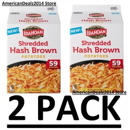 Idahoan 2 PACK - Idahoan Shredded Hashbrown Potatoes ( 2.125 Lbs Each) ~Total 4.25 Lbs