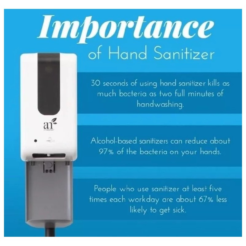 Artnaturals Automatic Hand Sanitizer Dispenser With Floor Stand And Sanitizer