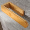 Taozun Towel Holder - Self Adhesive Bamboo Towel Rack, Decorative