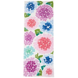 Prairie Dog Hand Towel, Hydrangea and Snail 13.0 x 35.4 inches (33 x 90 cm)
