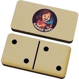 Azeeda 'Gamer Girl' Domino Set & Box (DM00049208)