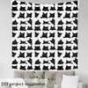 Black Cat Outdoor Fabric by The Yard,Cute Kitten Cat Lover