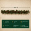 9 FT Artificial Christmas Garland with Berry and Pinecone Accents