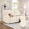 TAOCOCO Loveseat Recliner Cover with Middle Console, Stretch Loveseat Cover