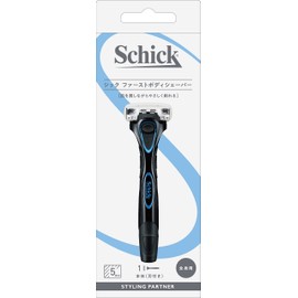 Schick Fast Body Shaver Holder with Blade Black Body Razor
