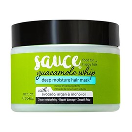 Sauce Beauty Guacamole Whip Deep Moisture Mask with Avocado, Jarrah Honey, Argan Oil, and Monoi Oil - Repair Damaged or Dry Hair - Improve Shine and S