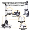 Justzon Rolling Tool Bag with Wheels - Aluminum Alloy Trolley