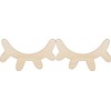 People Eyelashes - Laser Cut Out Unfinished Wood Craft Shape