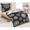 Protex 2-Piece Reversible Bed Linen Cotton Renforce Black White 135