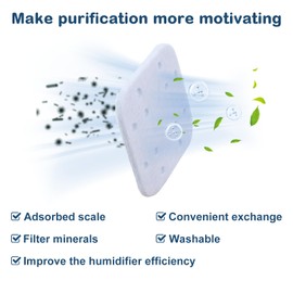 PANDEELS LV600S Humidifier Filter Pads 30 Pcs Mineral Absorption Pad Fit for LEVOIT LV600HH Humidifiers