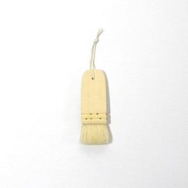 Hake City Brush, White Powder Brush, High Quality, Goat Hair, 1.2 inches (30 mm), Short Handle, 1 Piece