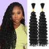 Deep Wave Bulk hair for Braid No Weft Deep Wave