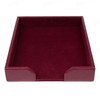 Dacasso Burgundy Bonded Leather Luxury Letter Tray Holder & Paper