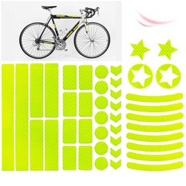 Granmagazz Reflective Stickers Bicycle Reflectors 42 Pack Bicycle Reflectors Reflective Tape Car Safety Warning Seal Accident Prevention Double Sided Tape Waterproof UV Resistant All Weather