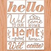 Welcome Home Stencils 8 Pack, 13.4"x6" Reusable Welcome Stencils for